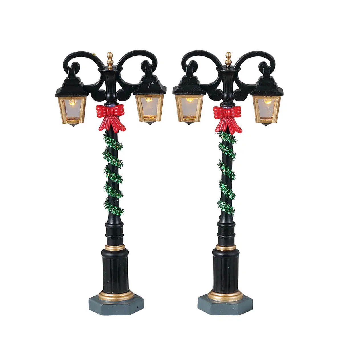 Lemax LED Light Up Splendid Lights Street Lamps - Set of 2