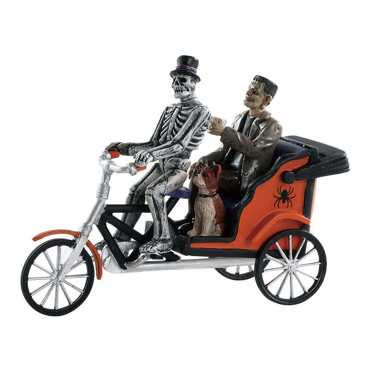 Lemax Spooky Town - Pedicab Bike Ride Halloween Figurine