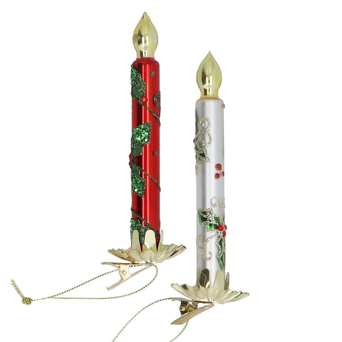 Gisela Graham - Glass Shape Clip-on Candle Decoration 15cm