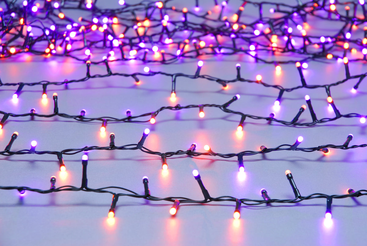 Halloween Glow-Worm Purple and Orange 520 Lights