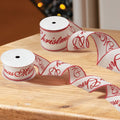 Merry Christmas Red & White Premium Ribbon 3m - 63mm