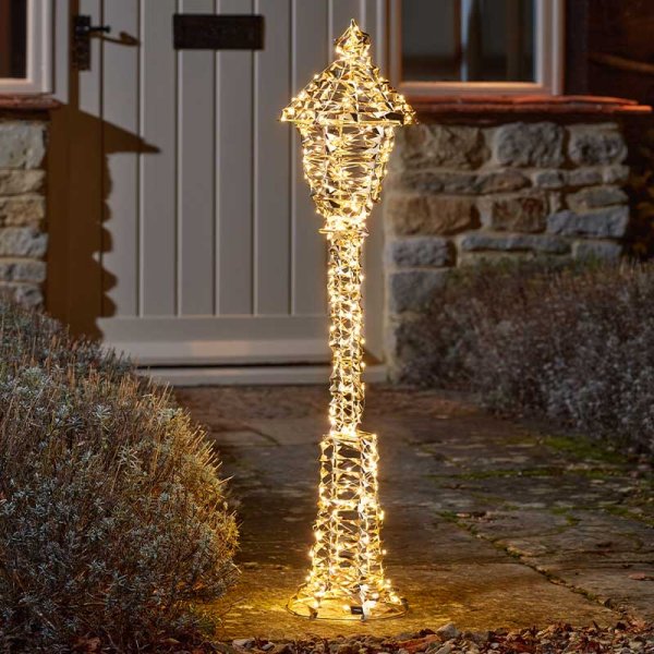Festive GoldTwist LED Lamp Post Low Voltage - 90cm – Southwood ...