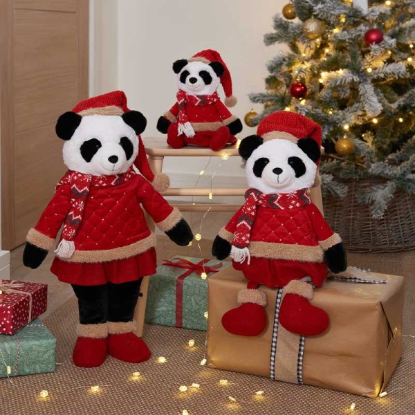 Festive Pandora XL Panda Plush 55cm