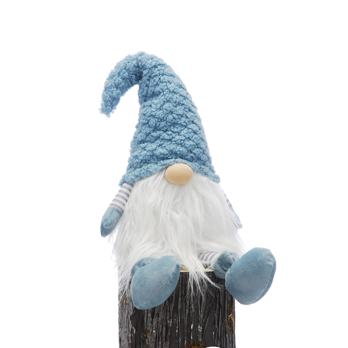 Dangly Legs Blue Knitted Hat Gonk Christmas Ornament
