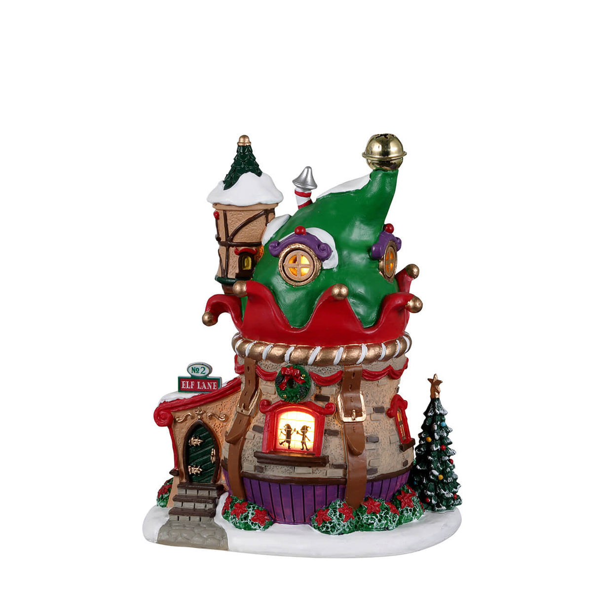 Lemax - No.2 Elf Lane Whimsical Jester Hat House