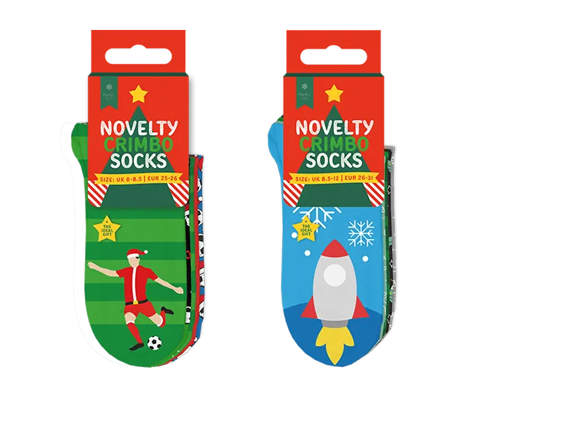 Boys Printed Novelty Lurex Socks - Pack of 5