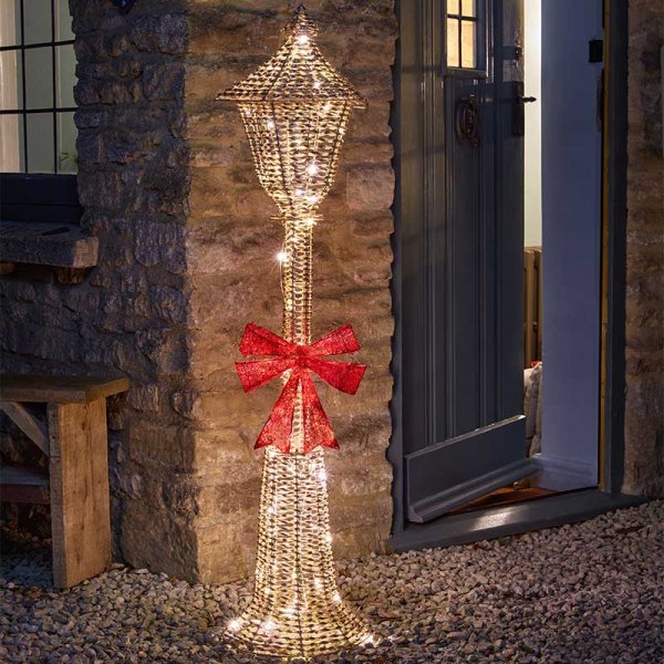 Three Kings - GlitterTwist Lamp Post Gold 1.5m