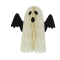 Halloween Paper Honeycomb White Ghost Decoration - 20cm
