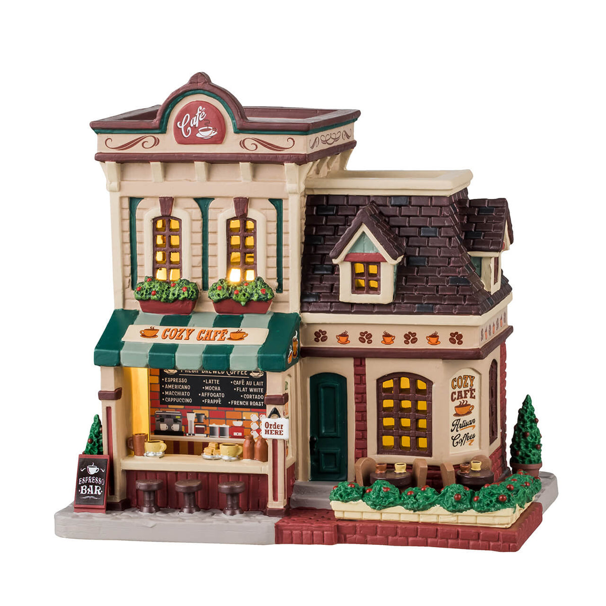 Lemax - Cozy Café Coffee Shop Light Up Village