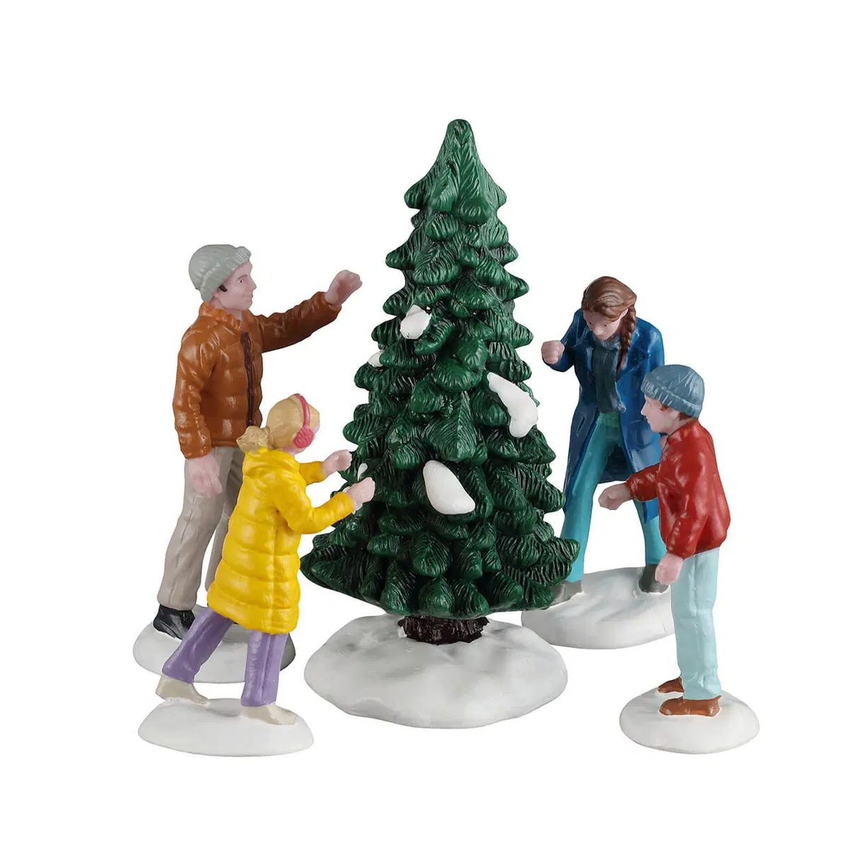 Lemax Our Perfect Tree Christmas Village Figurines – Set of 5 – 2026