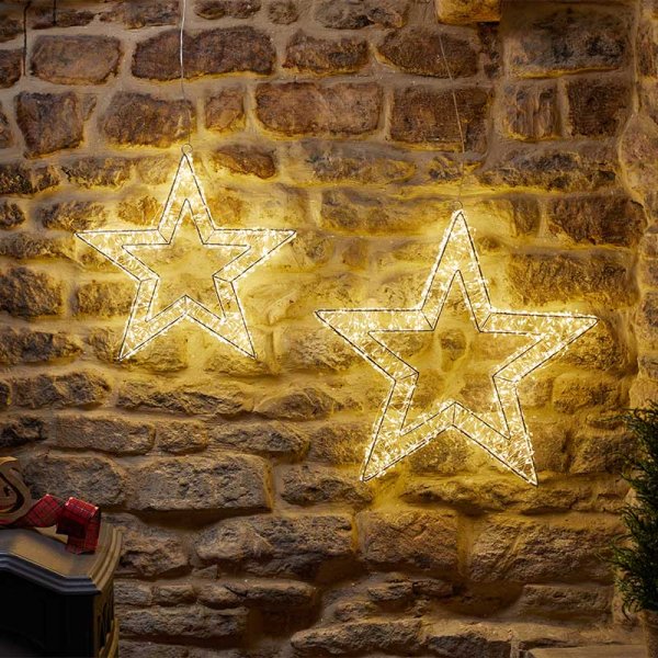 Warm White 960 LED Galaxy Christmas Star