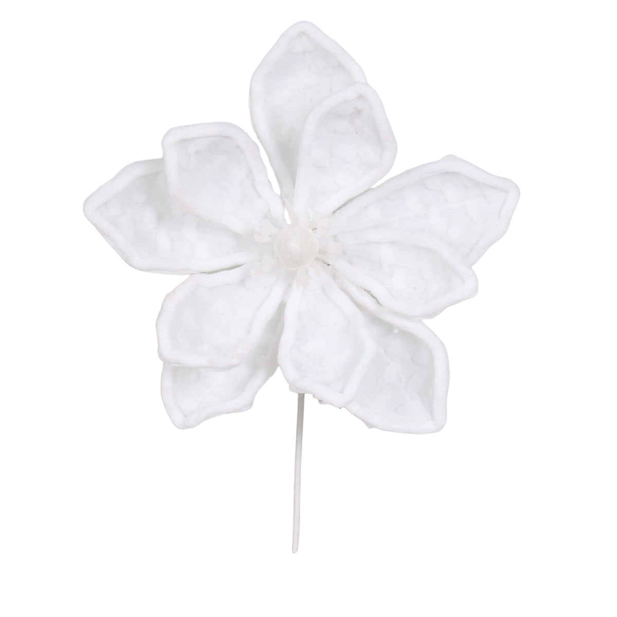 White Velvet Magnolia Stem - 30cm