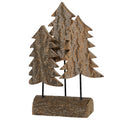 Antique Forest Scenery Paulownia Wood Ornament