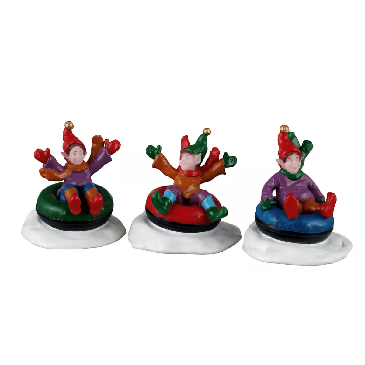 Lemax Snow Tubers Christmas Village Figurines – Set of 3 – 2026