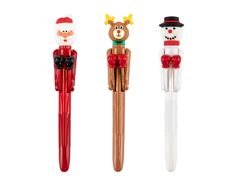 Festive Boxing Christmas Character Pen