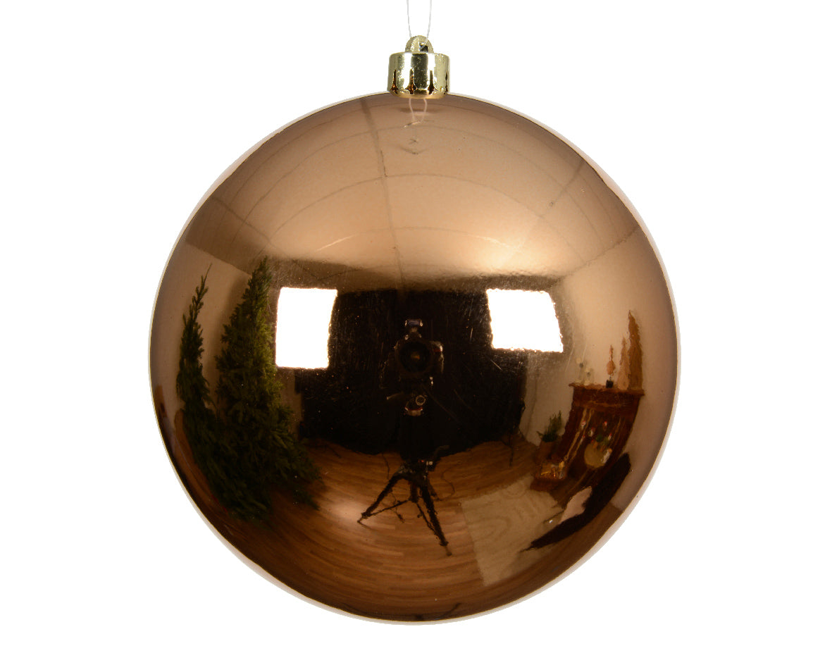 Brandy Large Shatterproof Shiny Bauble - 20cm