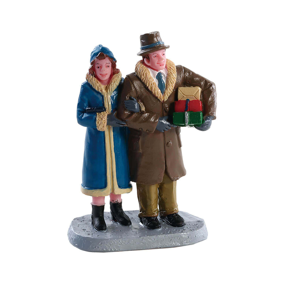 Lemax - Christmas Couple with Presents Figurine