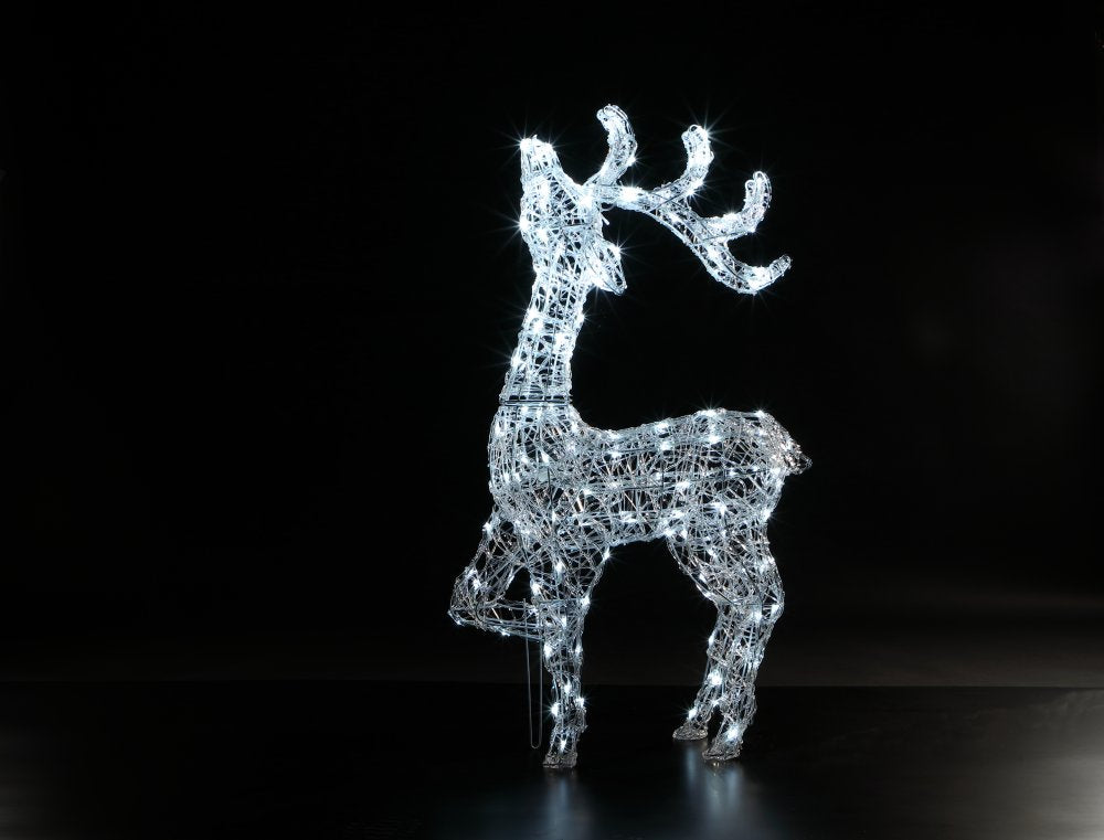 NOMA 100cm Blenheim Reindeer Stag Spun Acrylic with 160 White LEDs