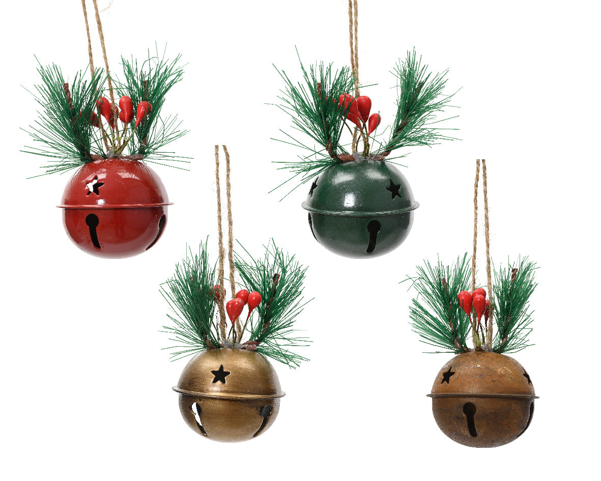 Iron Bell Bauble with Berries