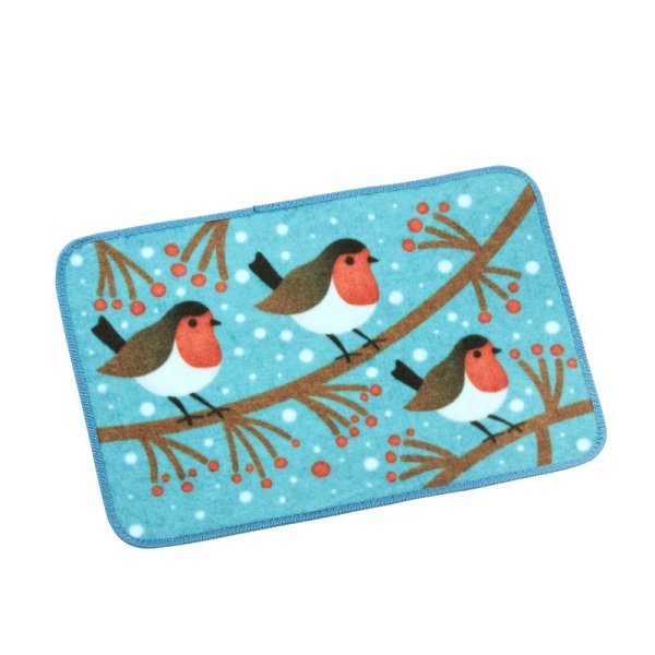 Season's Tweetings Robin Festive Doormat 40x60cm