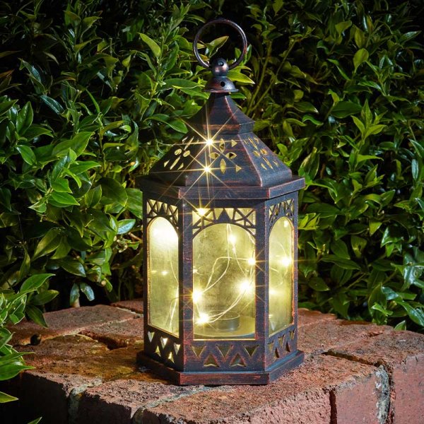 Firefly Maroc Lantern with LED Lights