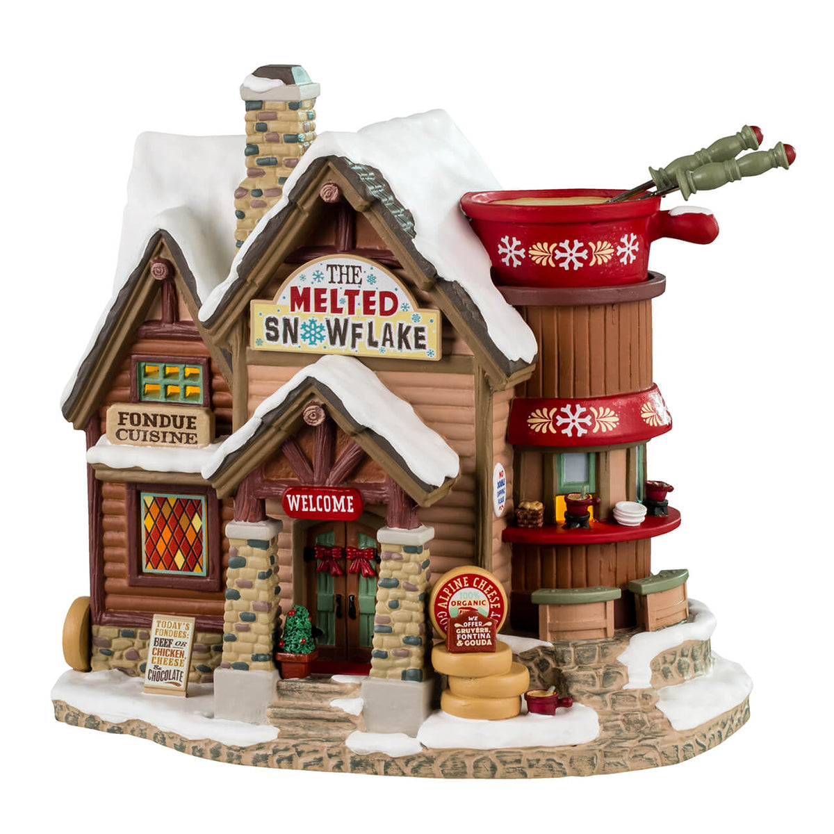 Lemax - The Melted Snowflake Fondue Restaurant Light Up