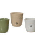 Shiny Finish Stoneware Planter - 13cm