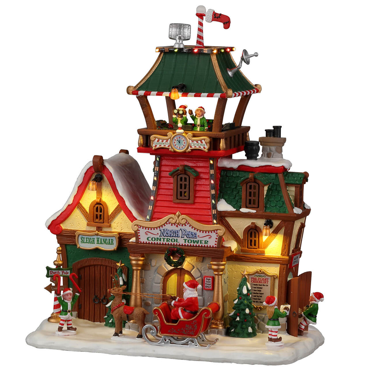 Lemax - North Pole Control Tower Light Up Scene