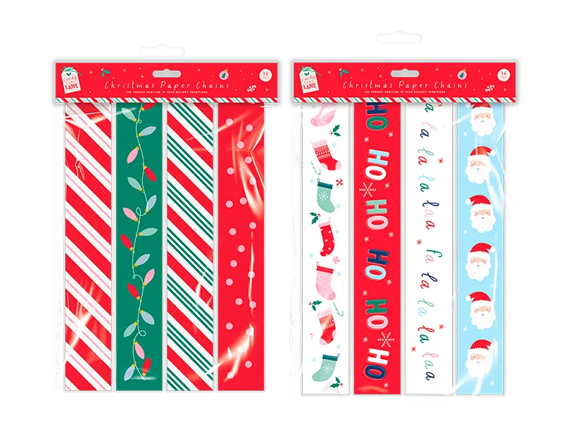 Christmas Paper Chains 36 pack