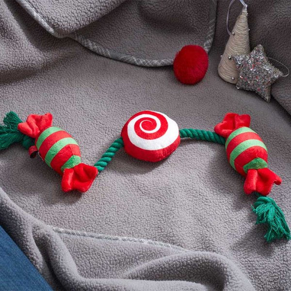 Christmas Tugga Sweets Dog Toy