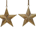 Antique Gold Iron Coated Star Bauble