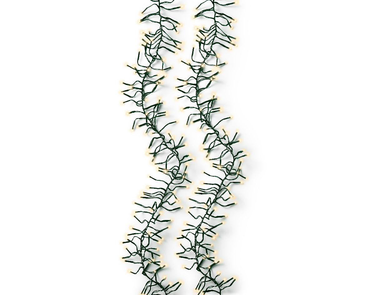Lumineo LED Multi Action Christmas Twinkle Cluster Lights - Soft Gold