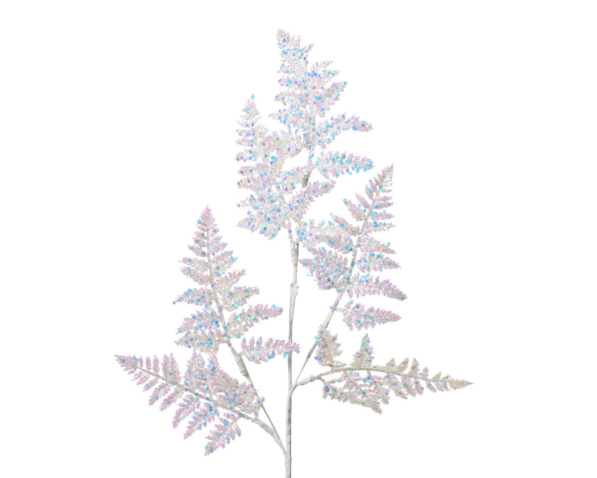 Christmas White Glitter Spray - 69cm