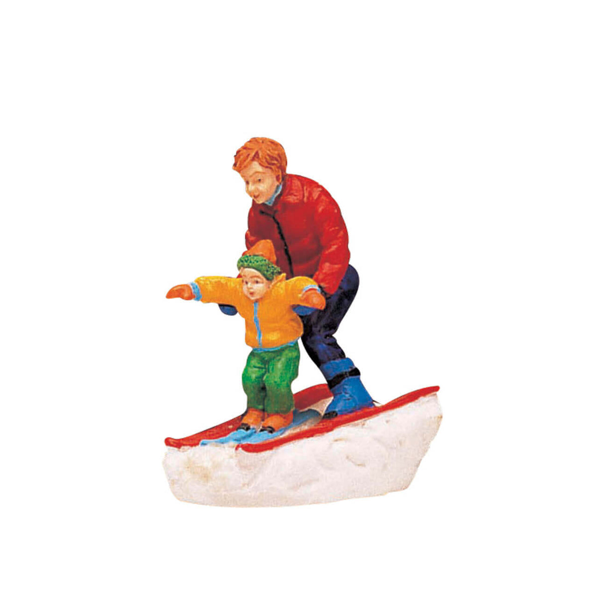Lemax Father & Son Skiing Christmas Village Figurine