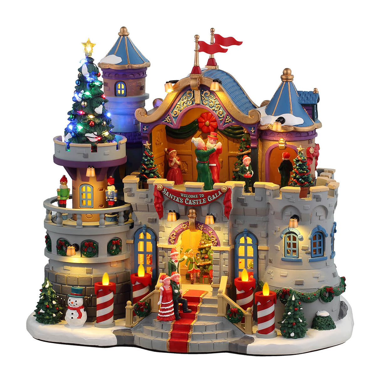 Lemax - Santa's Castle Gala Animated Christmas Scene with Lights, Sound & Motion