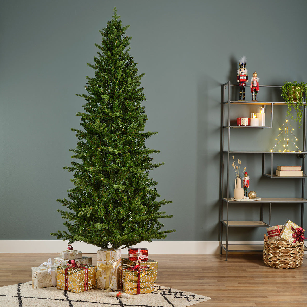Everlands Killington Fir Slim Artificial Christmas Tree