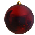 Oxblood Large Shatterproof Shiny Bauble - 25cm