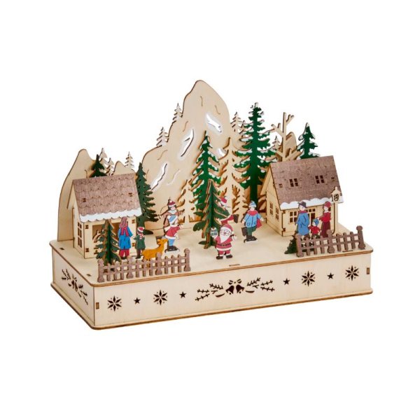 InLit Santa's Light Up Woodland Village