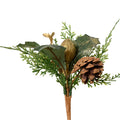 Gold Frosted Pinecone Pick