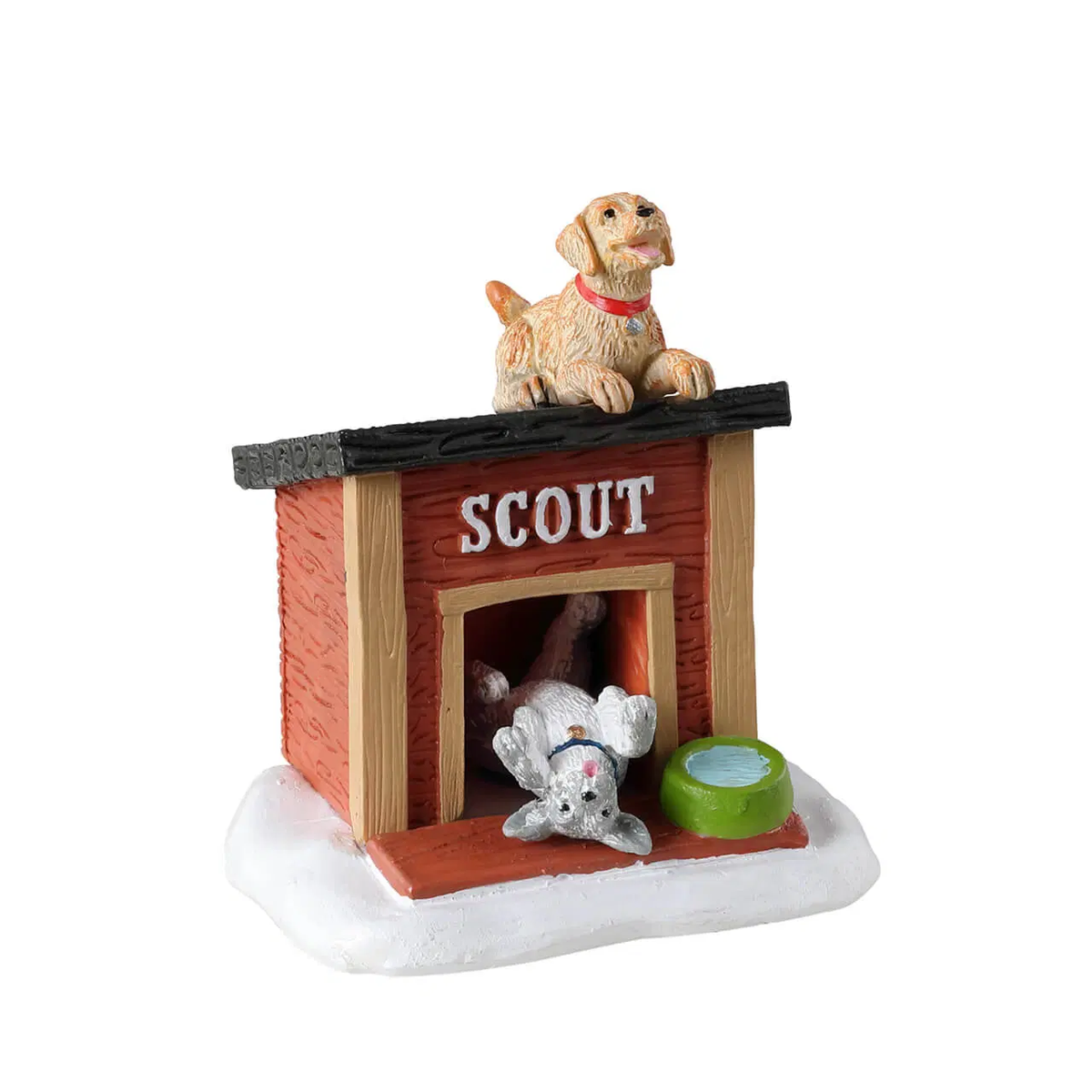 Lemax Scout's Home Dog House Christmas Figurine