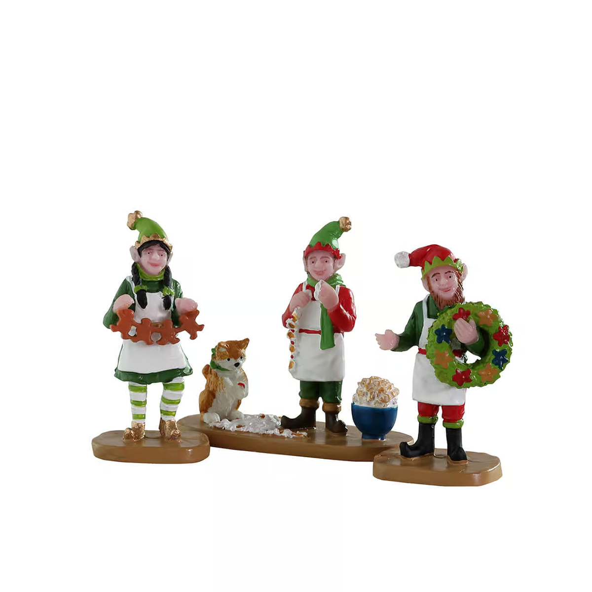 Lemax -Crafty Elves Christmas Village Figurines - Set of 3