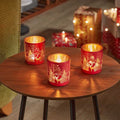 Wonderland Ruby T-Light Holders - Pack of 3