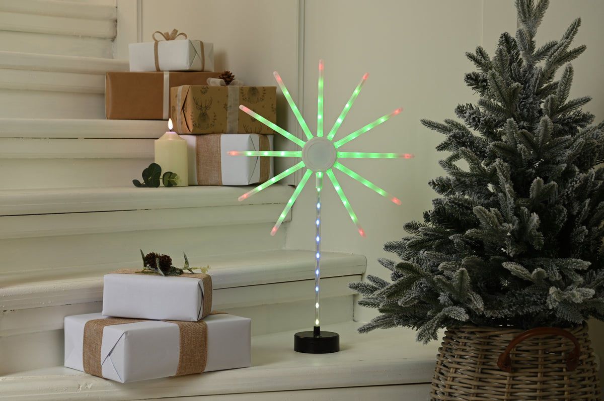 Battery Operated Firework Table Top Decoration - 57cm