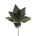 Sage Green With Cord Edging Poinsettia Stem - 30cm