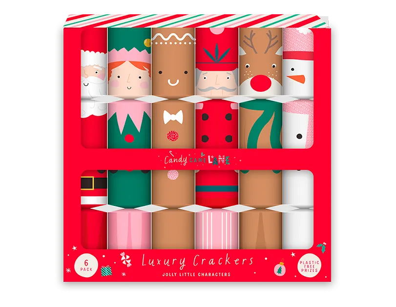 Christmas Characters Luxury Crackers - Pack of 6