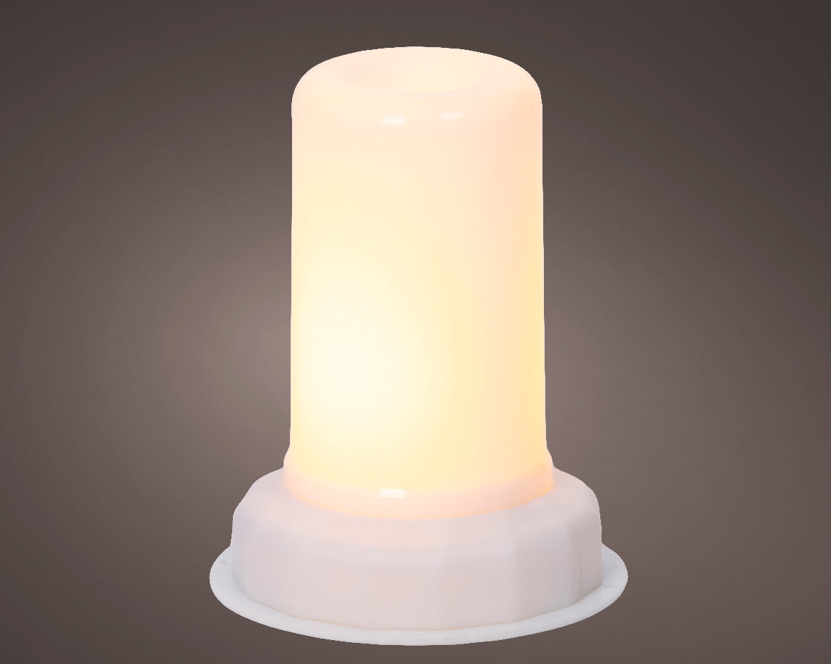 LED Flame Effect Candle Light with Base - Battery Operated