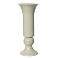 Iron High Gloss Cream Enamel Vase
