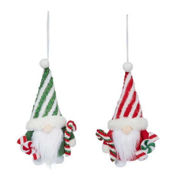 Three Kings Candy Cane Christmas Gonk Pendant Bauble - Individual