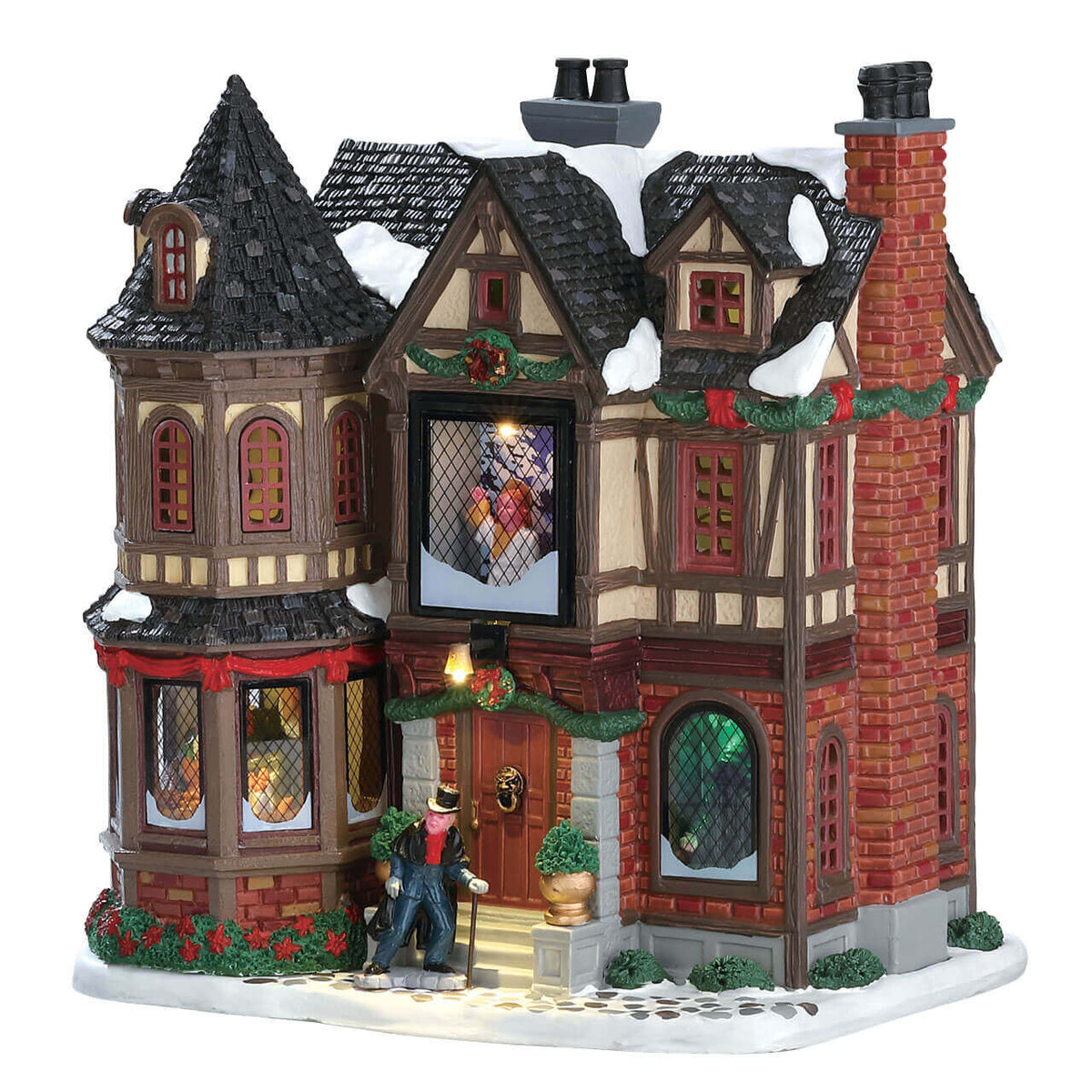 Lemax - Scrooge's Manor Light Up Christmas Village House