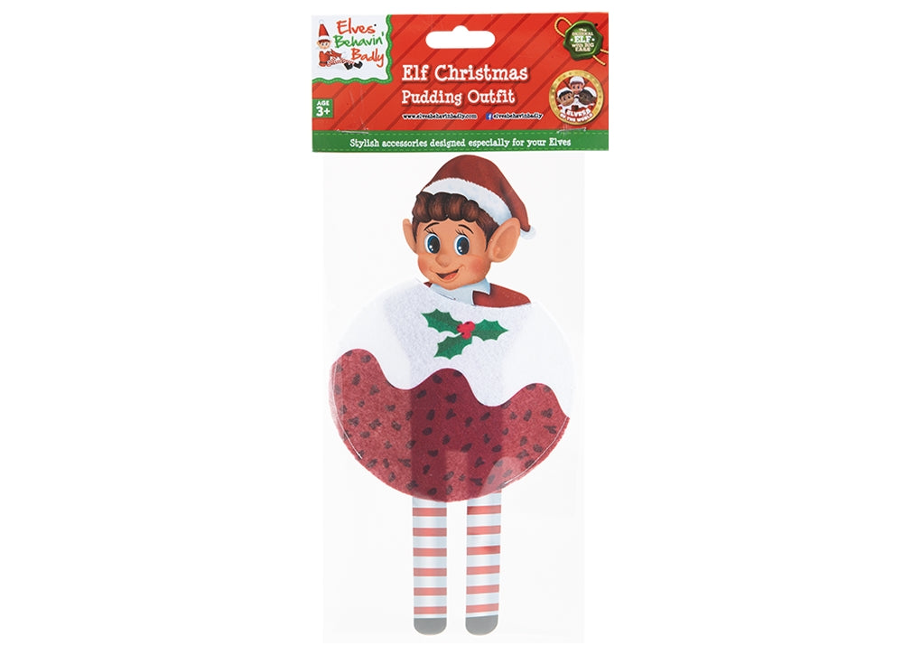 Elves Behavin' Badly - Christmas Pudding Outfit for Elf